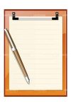 Paper Notepad and Pen Icon